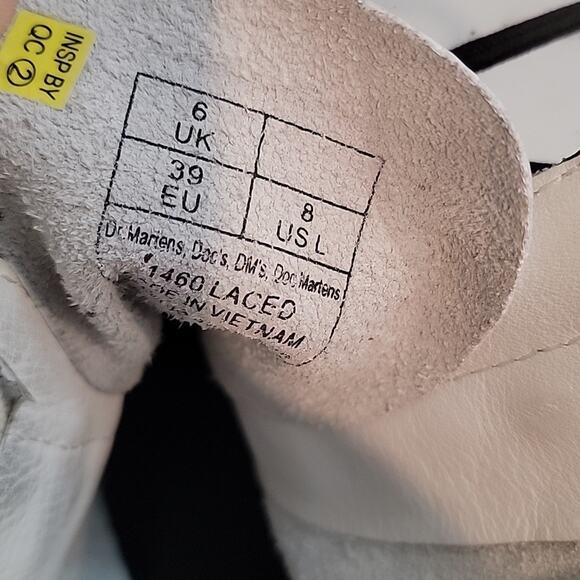 Dr. Martens 1460 Laced Virginia Leather Lace Up Boots, 8 - Picture 8 of 10